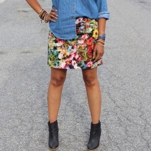 Watercolor floral Skirt by Workshop Andrea Jovine